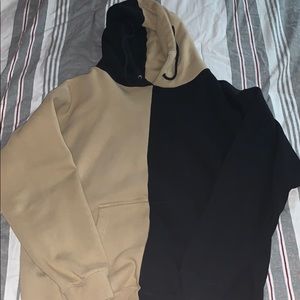 Brown/Black cross Hoodie